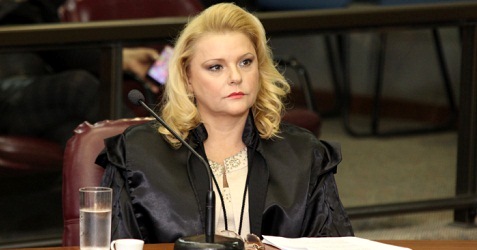 A relatora do processo, conselheira Adriene Andrade ( Foto: Karina Camargos Coutinho)